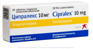 ЦИПРАЛЕКС таб п/об 10мг n28 Лундбек