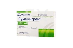 СУМАМИГРЕН таб п/об 100мг n6