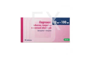 ЛОРТЕНЗА таб п/об 10мг+100мг n30