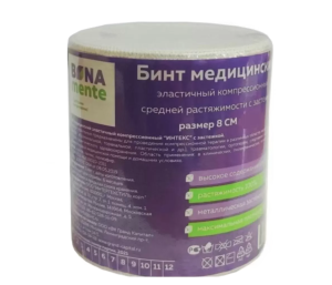 БОНА МЕНТЕ (BONA MENTE) бинт эластичный 1.5м x 8см Интертекстиль