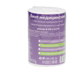 БОНА МЕНТЕ (BONA MENTE) бинт эластичный 3м x 8см Интертекстиль