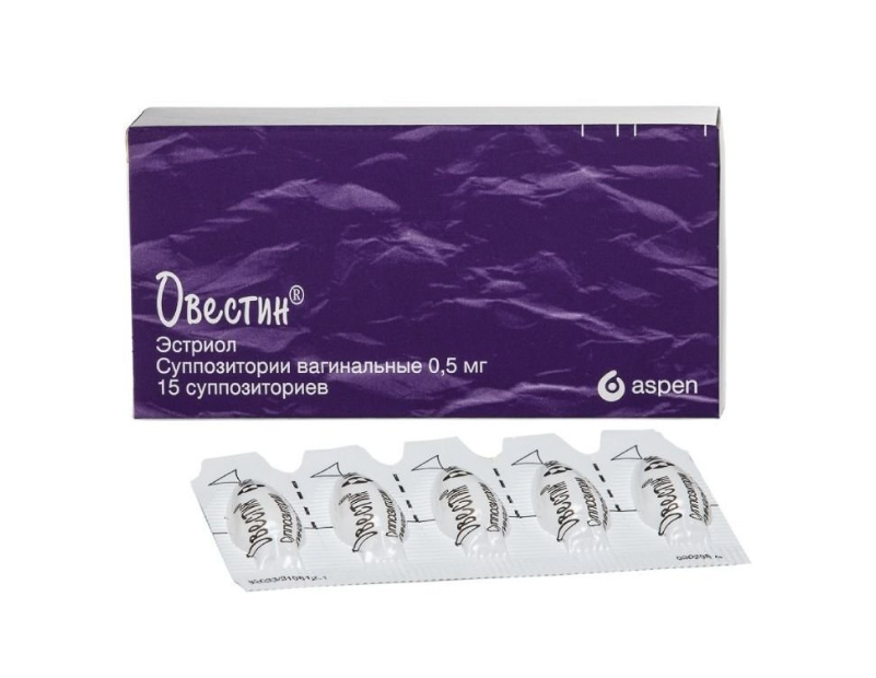 ОВЕСТИН свечи ваг. 0.5мг n15