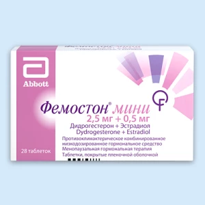 ФЕМОСТОН МИНИ таб п/об 2.5мг+0.5мг n28 Эбботт-Солвей-Эббви