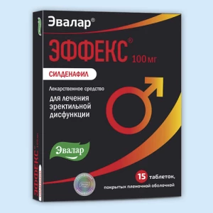 ЭФФЕКС СИЛДЕНАФИЛ таб п/об 100мг n15 Эвалар