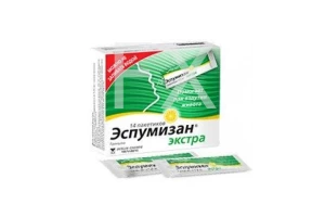 ЭСПУМИЗАН ЭКСТРА гран. д/приг. сусп. (саше) 125мг n14 Новартис-Сандоз-Салютас-Гермес-Лек-Линдофарм-Гексал-СТИ Пластик