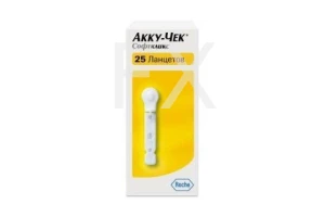 ЛАНЦЕТ Акку-Чек (Accu-Chek) Softclix n25 Рош - Ф. Хоффманн-Ля Рош Лтд-Рош Диабетс кеа