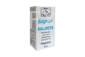 БОРНАЯ КИСЛОТА р-р спирт. (фл.) 3% - 25мл n1 Самарамедпром