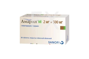 АМАРИЛ М таб п/об 2мг+500мг n30 Хэндок
