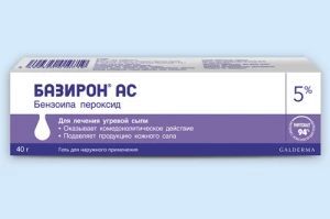БАЗИРОН АС гель (туба) 2.5% - 40г Галдерма
