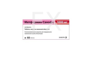 МЕТФОРМИН таб п/об 1000мг n60 Санофи Авентис-Авентис Фарма-Наттерманн-Хиноин-Биоком-Опелла Хелскеа
