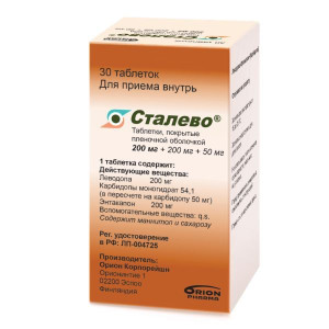СТАЛЕВО таб п/об 200мг-50мг-200мг n30 Орион Корпорейшн-Этновиа