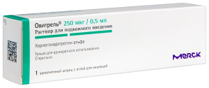 ОВИТРЕЛЬ р-р д/ин. (шприц) 250мкг 0.5мл/доза - 0.5мл n1 Мерк
