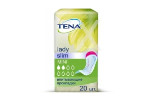 ПРОКЛАДКИ УРОЛОГИЧЕСКИЕ ТЕНА Lady Mini Slim n10 Эссити-SCA-Хайджин-Молнлик