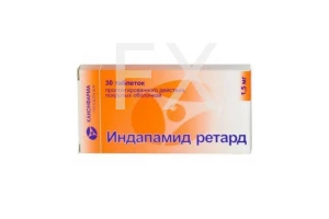 ИНДАПАМИД ретард таб п/об 1.5мг n30 Канонфарма продакшн-Радуга продакшн-Завод им. ак. В.П.Филатова