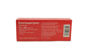 КЛОПИДОГРЕЛ таб п/об 75мг n30 Микро Лабс