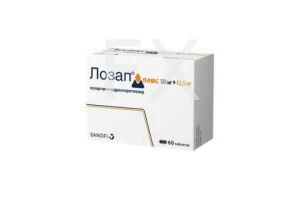 ЛОЗАП ПЛЮС таб п/об 50мг+12.5мг n60 Санофи Авентис-Авентис Фарма-Наттерманн-Хиноин-Биоком-Опелла Хелскеа