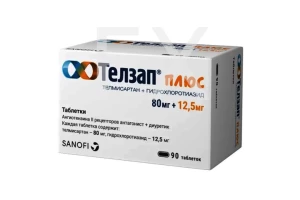 ТЕЛЗАП ПЛЮС таб п/об 80мг+12.5мг n90 Санофи Авентис-Авентис Фарма-Наттерманн-Хиноин-Биоком-Опелла Хелскеа