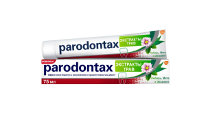 ПАРОДОНТАКС (PARODONTAX) зубная паста Экстракты Трав 75мл ГлаксоСмитКляйн-Стаффорд-СмитКлян Бичем-Вэлком-Оперейшнс-Фармар