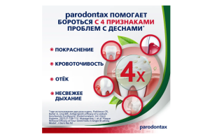 ПАРОДОНТАКС (PARODONTAX) зубная паста Экстракты Трав 75мл ГлаксоСмитКляйн-Стаффорд-СмитКлян Бичем-Вэлком-Оперейшнс-Фармар