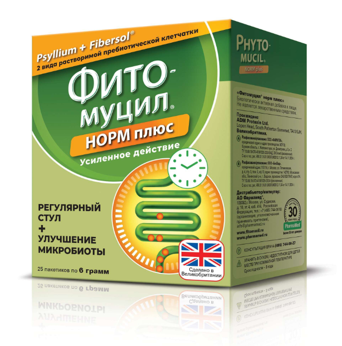 ФИТОМУЦИЛ НОРМ ПЛЮС пор. (пак.) 6г n25