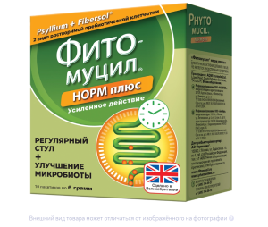 ФИТОМУЦИЛ НОРМ ПЛЮС пор. (пак.) 6г n10 АДМ