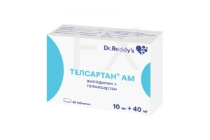 ТЕЛСАРТАН АМ таб 10мг+40мг n28 Доктор Реддис