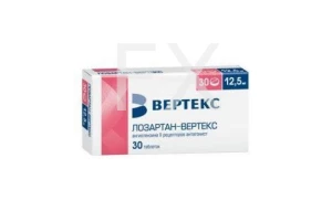 ЛОЗАРТАН таб п/об 12.5мг n30 Вертекс