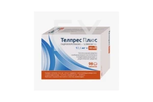 ТЕЛПРЕС ПЛЮС таб 40мг+12.5мг n98
