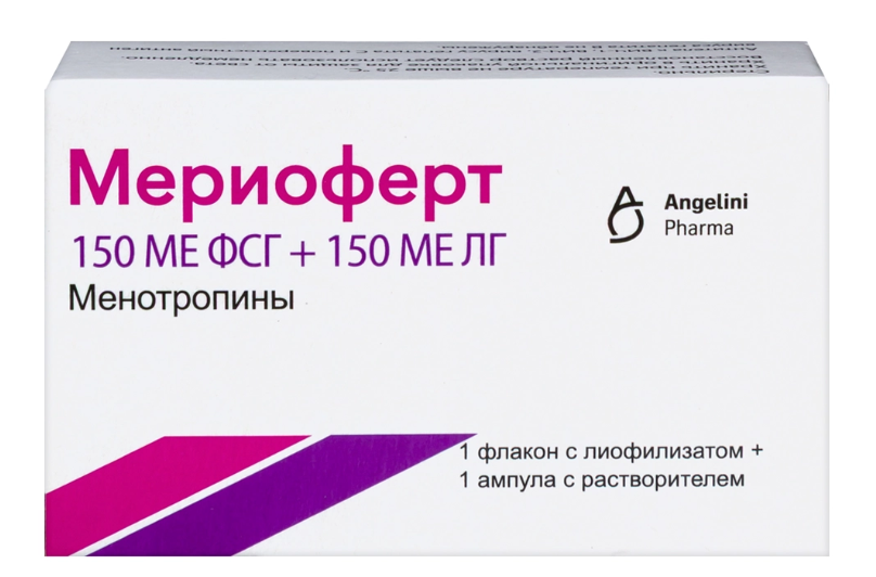 МЕРИОФЕРТ лиоф. д/р-ра д/ин. (фл.) 150МЕ + 150МЕ n1