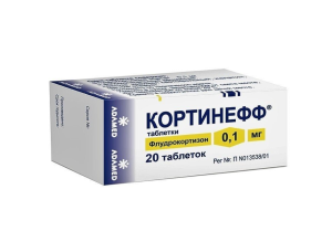 КОРТИНЕФФ таб 0.1мг n20
