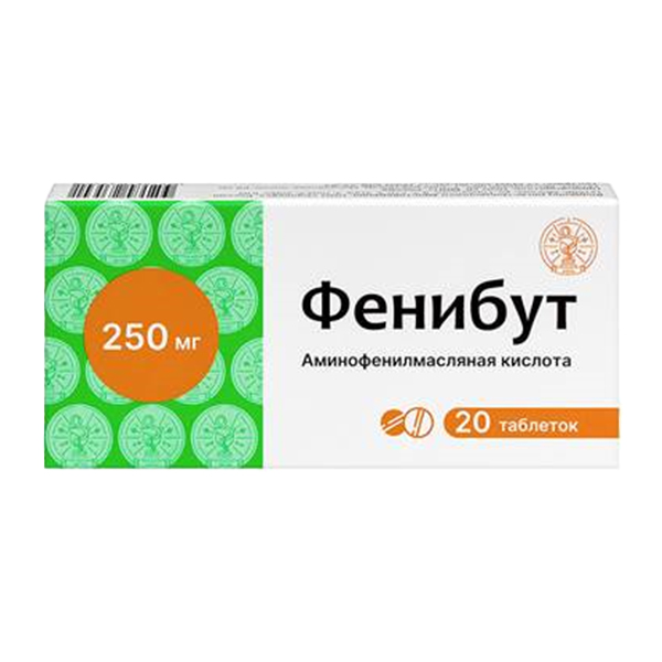 Фенибут таб. 250мг №10 Фенибут таб. 250мг №10