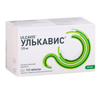 УЛЬКАВИС таб п/об 120мг 112 шт.