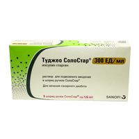 ТУДЖЕО Солостар р-р д/ин. (шприц-ручка) 300ед/мл - 1.5мл 3 шт.