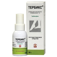 ТЕРБИКС спрей наружн. 1% 30г