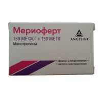 МЕРИОФЕРТ лиоф. д/р-ра д/ин. (фл.) 75МЕ + 75МЕ n1