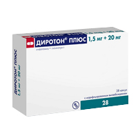 ДИРОТОН ПЛЮС капс. 1.5мг+20мг 28 шт.