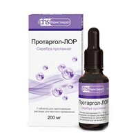 ПРОТАРГОЛ Лор таб раств. 200мг n1