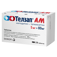 ТЕЛЗАП АМ таб 5мг+80мг 28 шт. ТЕЛЗАП АМ таб 5мг+80мг 28 шт.