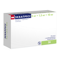 ЭКВАПРЕСС капс. 5мг+1.5мг+10мг n28