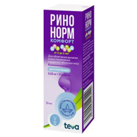 РИНОНОРМ КОМФОРТ спрей назал. (фл.) 0.05мг+5мг/доза - 10мл n1 РИНОНОРМ КОМФОРТ спрей назал. (фл.) 0.05мг+5мг/доза - 10мл n1