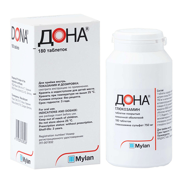 ДОНА таб п/об 750мг 180 шт.