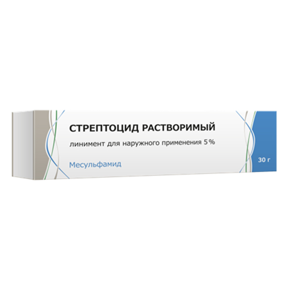 СТРЕПТОЦИД линимент 5% - 30г n1