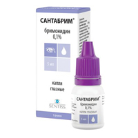 САНТАБРИМ капли гл. (фл-кап.) 0.1% - 5мл 1 шт.