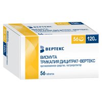 ВИСМУТА ТРИКАЛИЯ ДИЦИТРАТ таб п/об 120мг n56