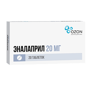 ЭНАЛАПРИЛ таб 20мг n50 ЭНАЛАПРИЛ таб 20мг n50