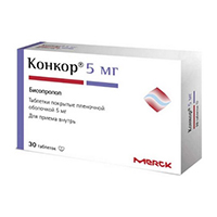 КОНКОР НСТ таб п/об 5мг+6.25мг 30 шт.