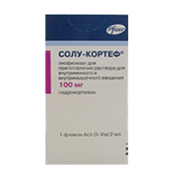 СОЛУ-КОРТЕФ лиоф. д/р-ра д/ин. (фл.) 100мг - 2мл 1 шт.