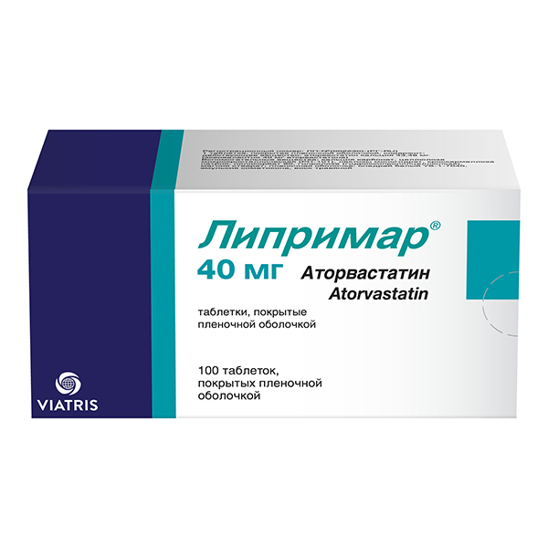 ЛИПРИМАР таб п/об 40мг 100 шт. ЛИПРИМАР таб п/об 40мг 100 шт.