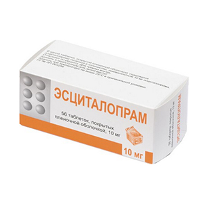 ЭСЦИТАЛОПРАМ таб п/об 10мг 56 шт.