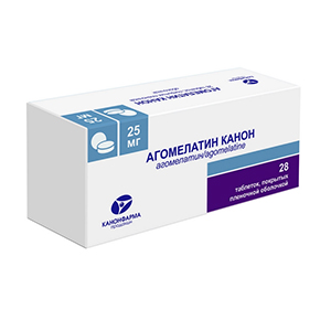 АГОМЕЛАТИН таб п/об 25мг n28